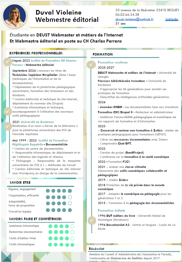 CV de Violaine Duval